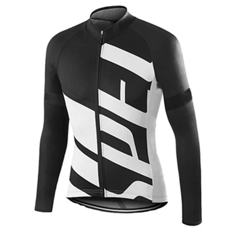Camisa de Ciclismo Masculina Manga Longa Racing