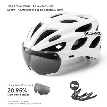 ROCKBROS Lightweight Integrated Cycling Helmet