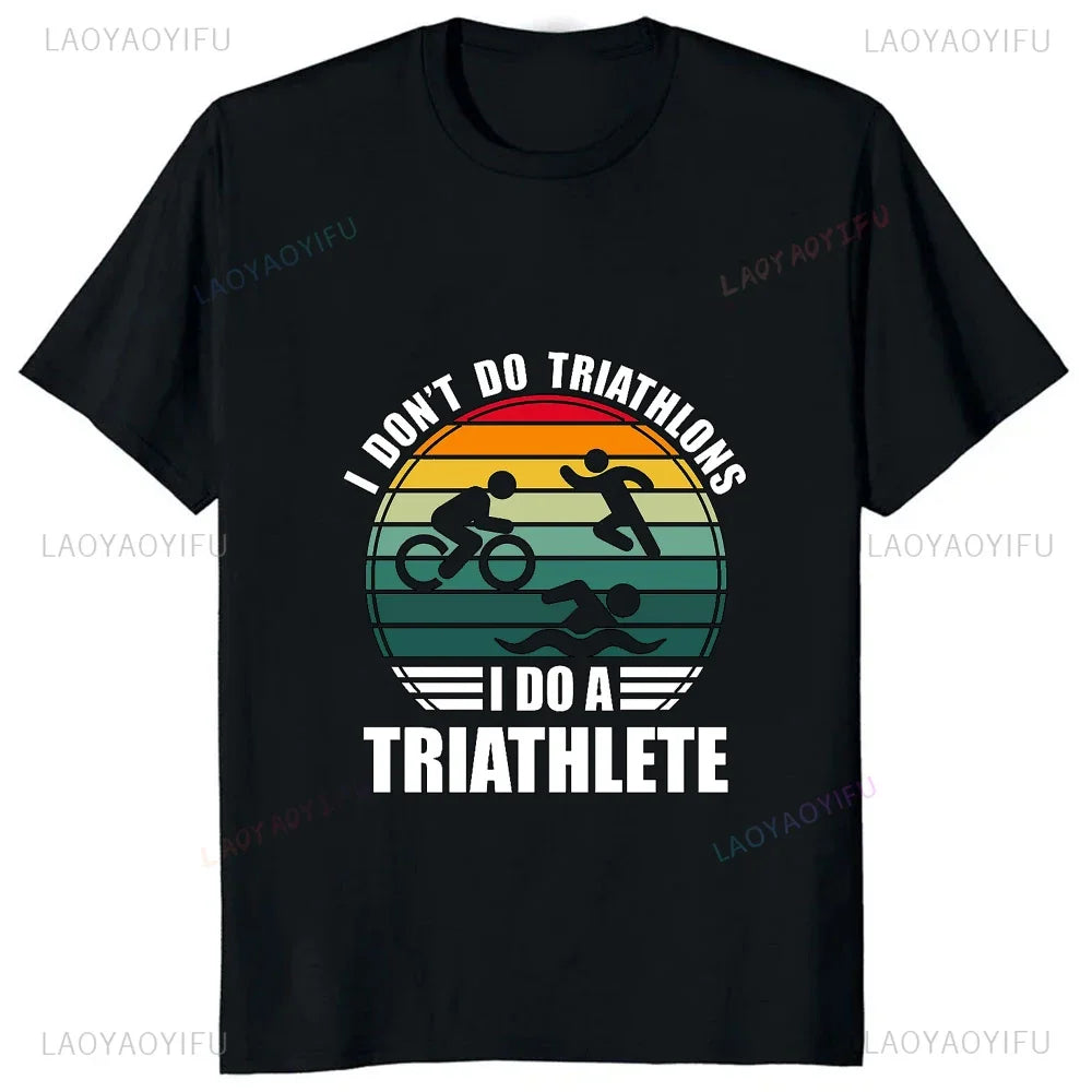 Camiseta Masculina Swim Bike Run Triathlon