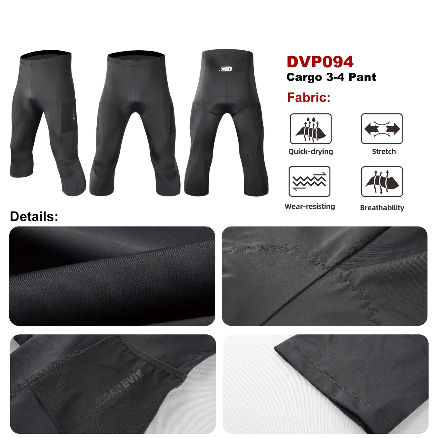 Calça DAREVIE 3/4 Masculina