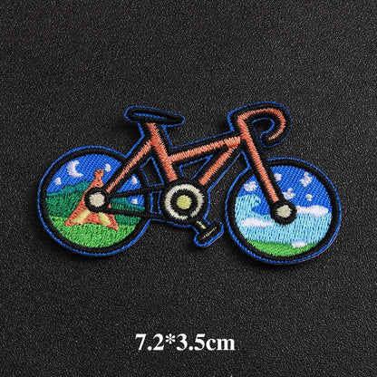 Kit com 5 Patches de Bike Cartoon