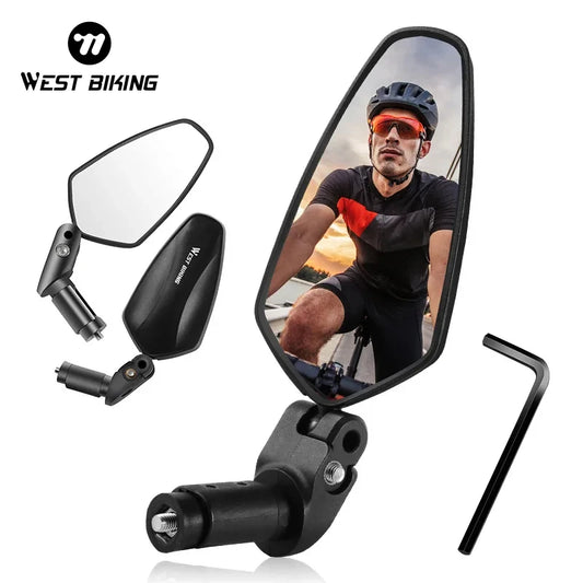 Espelho Retrovisor WEST BIKING para Guidão de Bicicleta