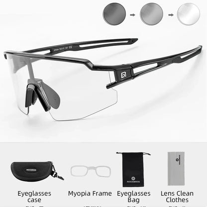 ROCKBROS Photochromic Polarized UV400 Cycling Glasses