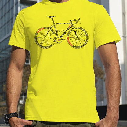 Camiseta Anatomy of a Bike Alphabet