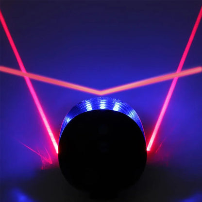 Luz Traseira de Bicicleta LED com Laser