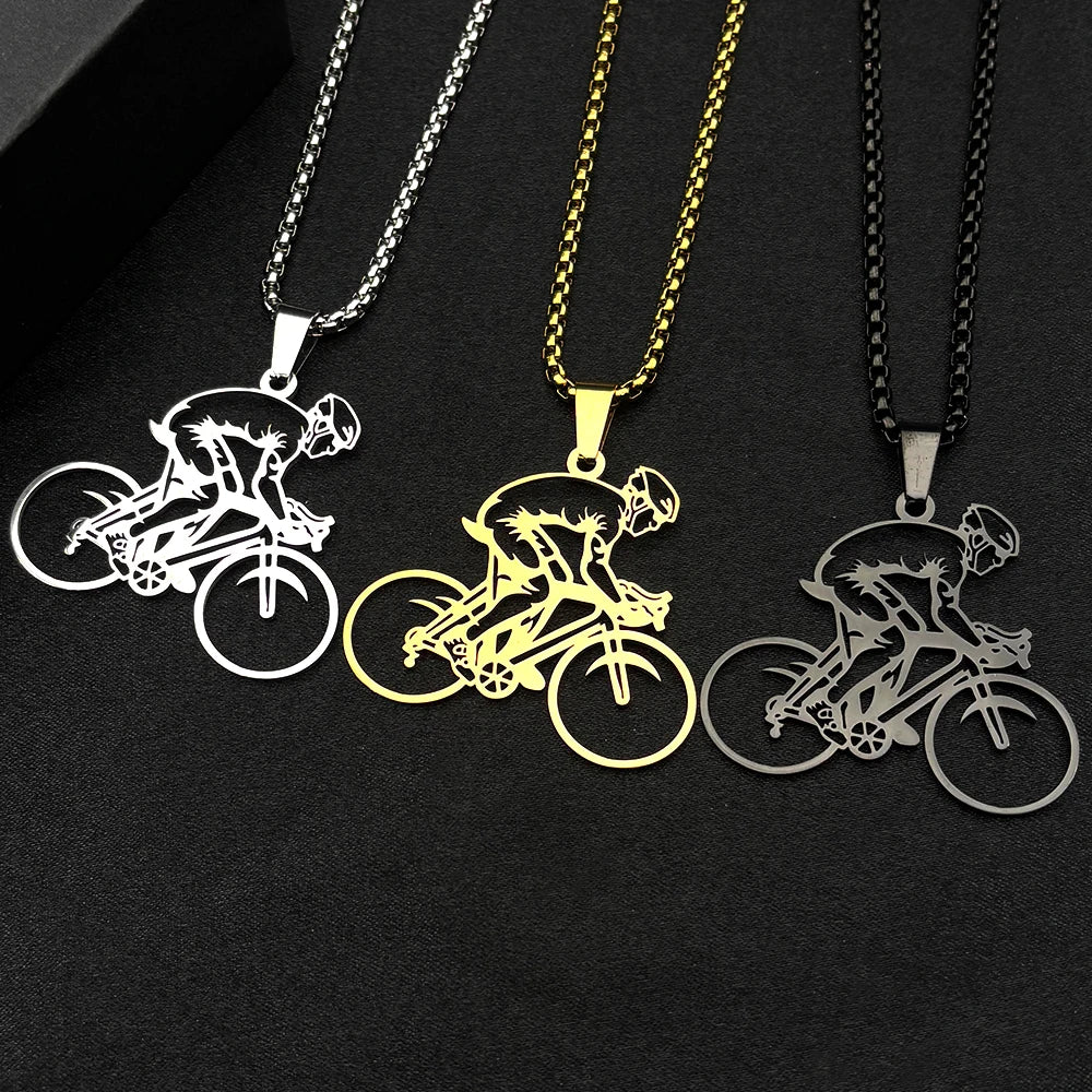Colar Corrente Bike MTB Aço Inoxidável