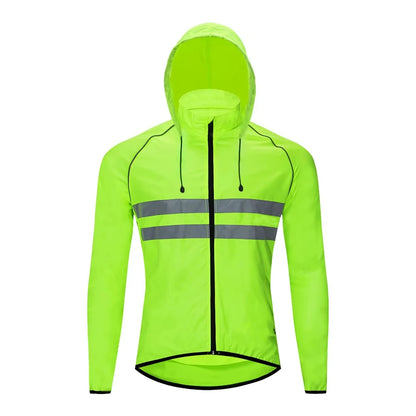 Jaqueta de Ciclismo Refletiva Corta Vento Impermeável