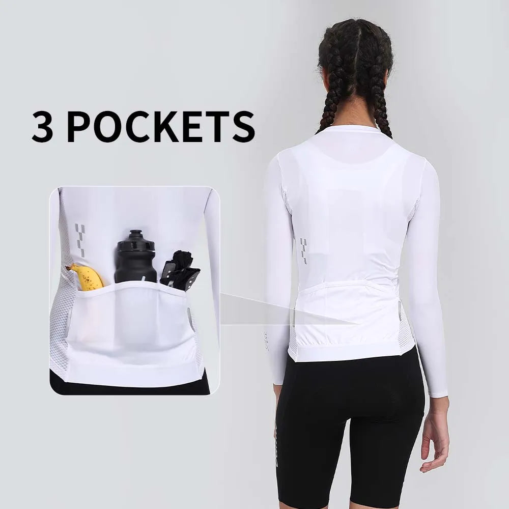 Jersey Ciclismo Feminina Santic Manga Longa