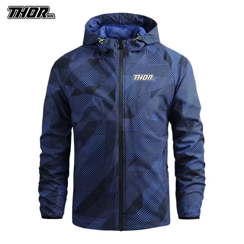 Jaqueta Corta Vento Masculina THORSOL para Ciclismo