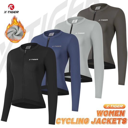 Jaqueta de Ciclismo Feminina X-TIGER Inverno