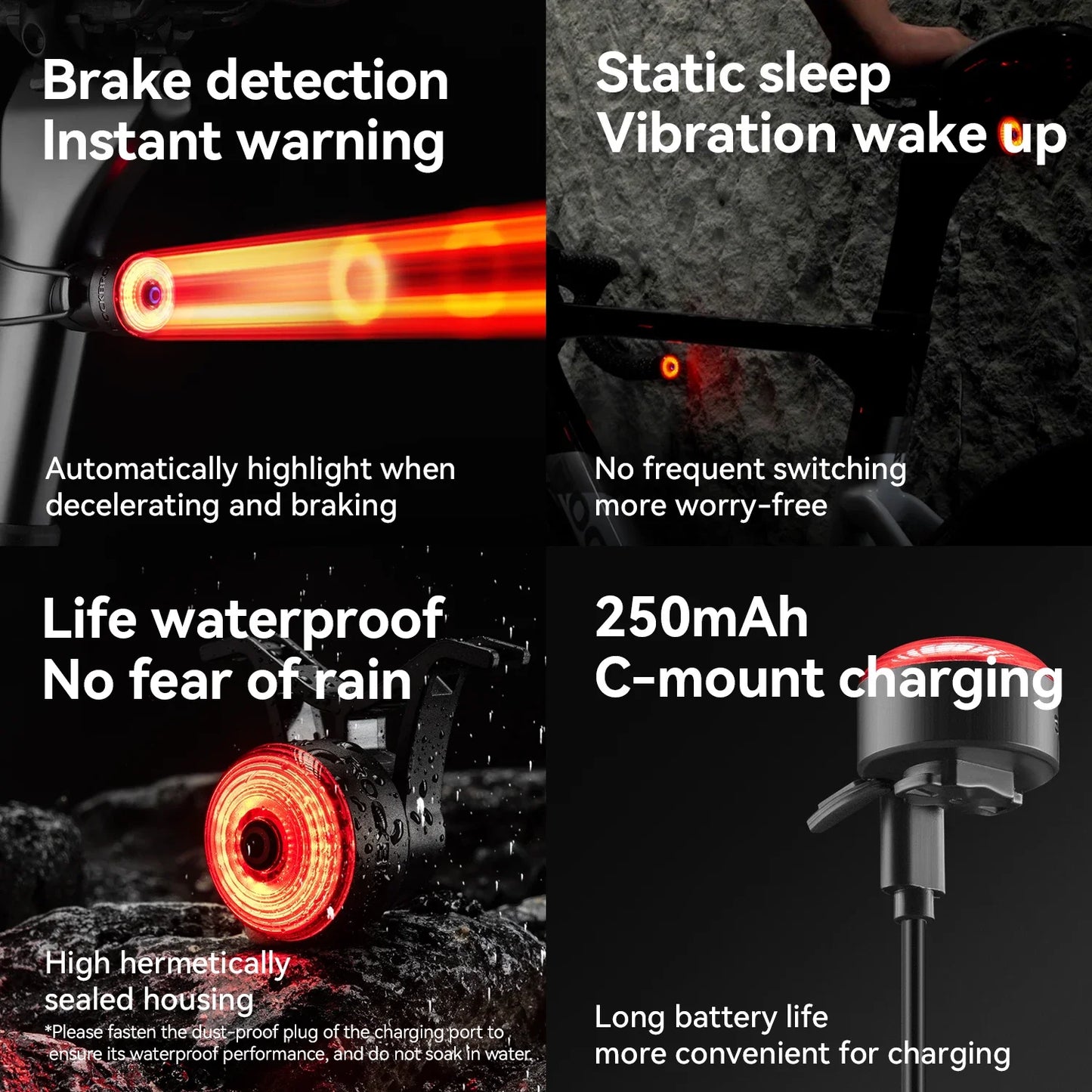 Luzes de Guidão ROCKBROS