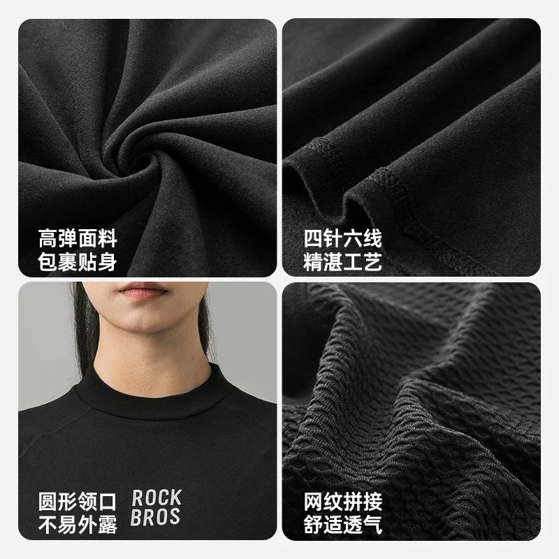 Blusa Térmica Feminina ROCKBROS para Ciclismo