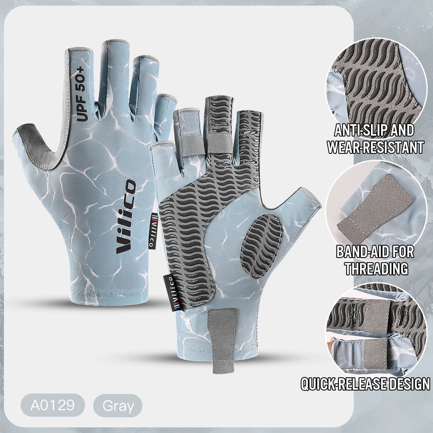 Luvas Esportivas Meio Dedo para Ciclismo,