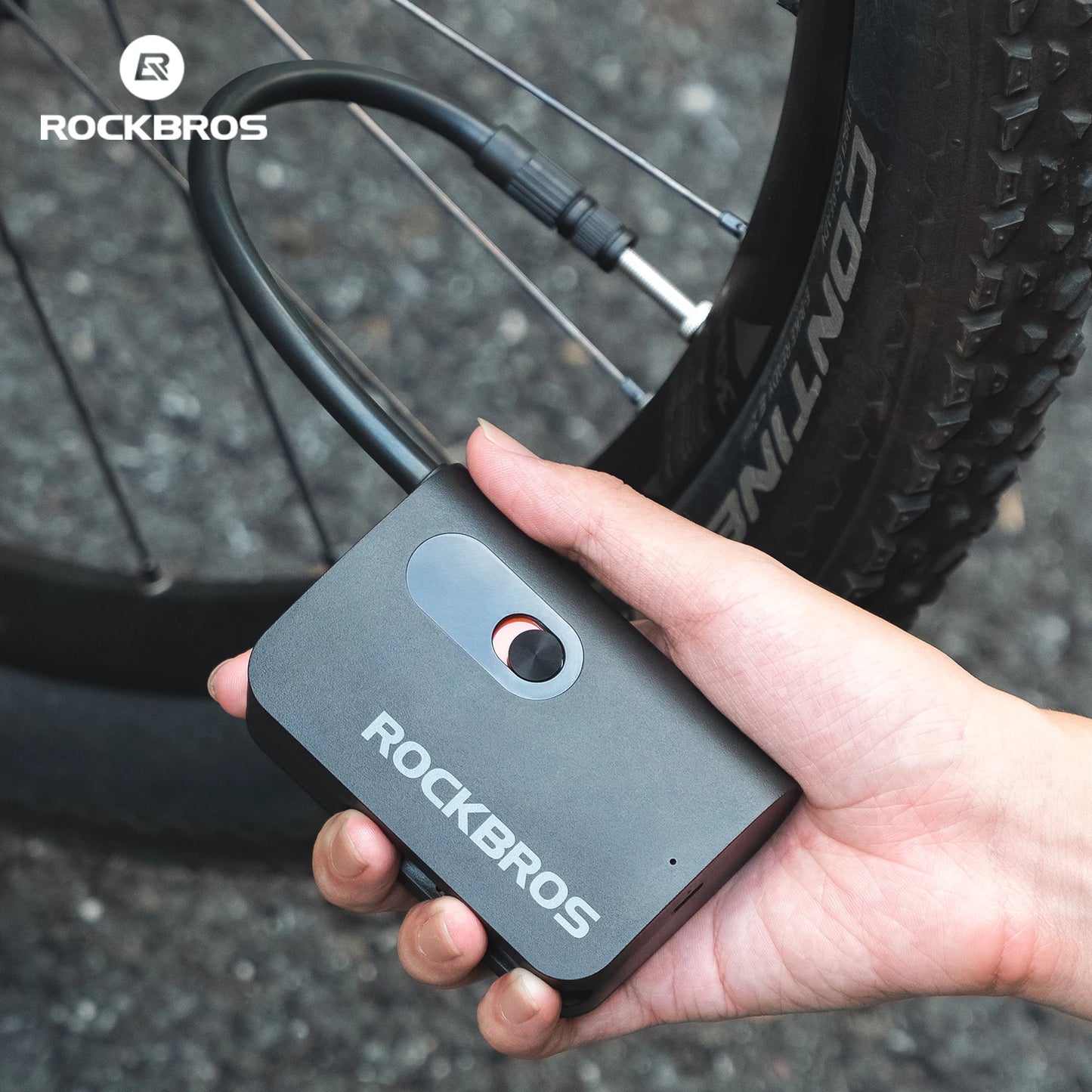 Bomba Elétrica Portátil ROCKBROS para Bicicleta