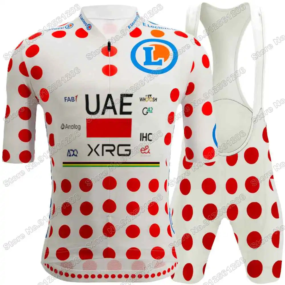 Conjunto de Ciclismo Masculino UAE Team Tadej Pogačar com Bretelle