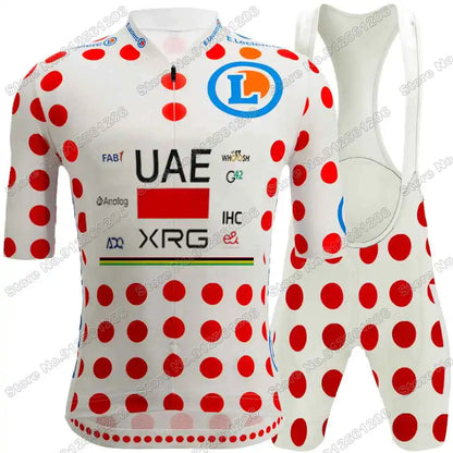 Conjunto de Ciclismo Masculino UAE Team Tadej Pogačar com Bretelle