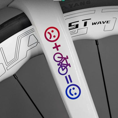Adesivos Happy Face para Bike