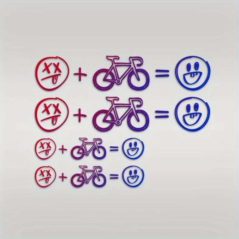 Adesivos Happy Face para Bike