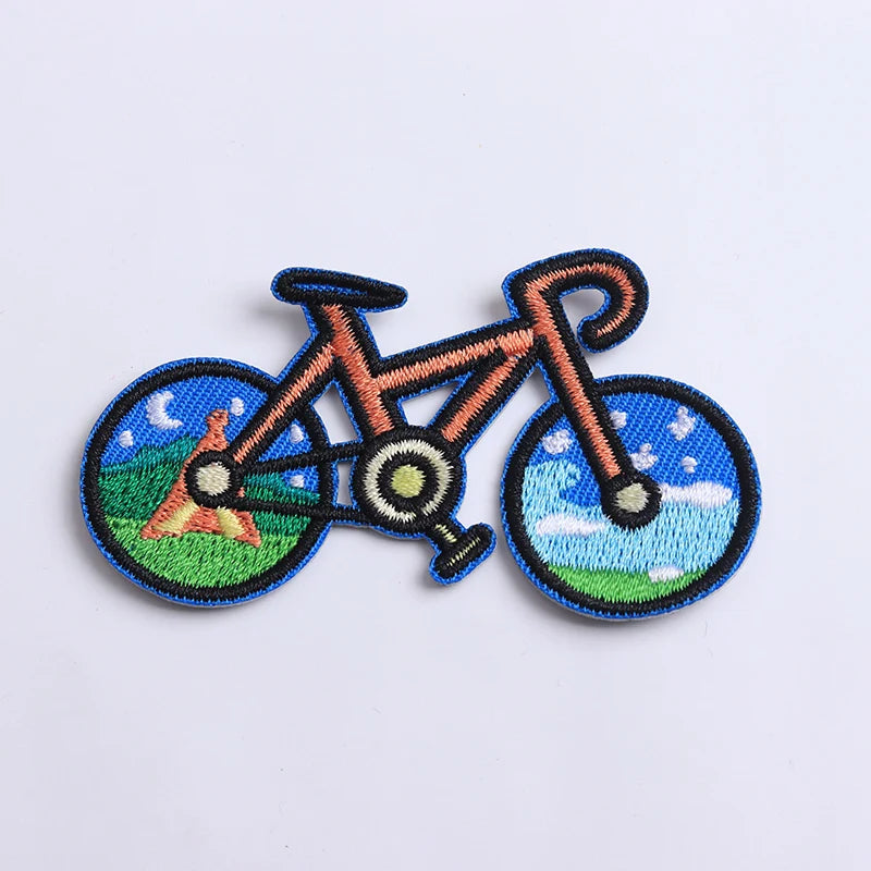 Kit com 5 Patches de Bike Cartoon