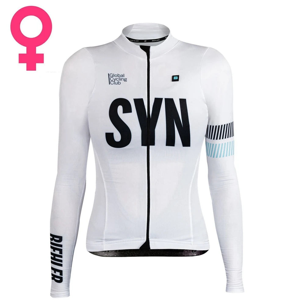 Camisa de Ciclismo Feminina Manga Longa