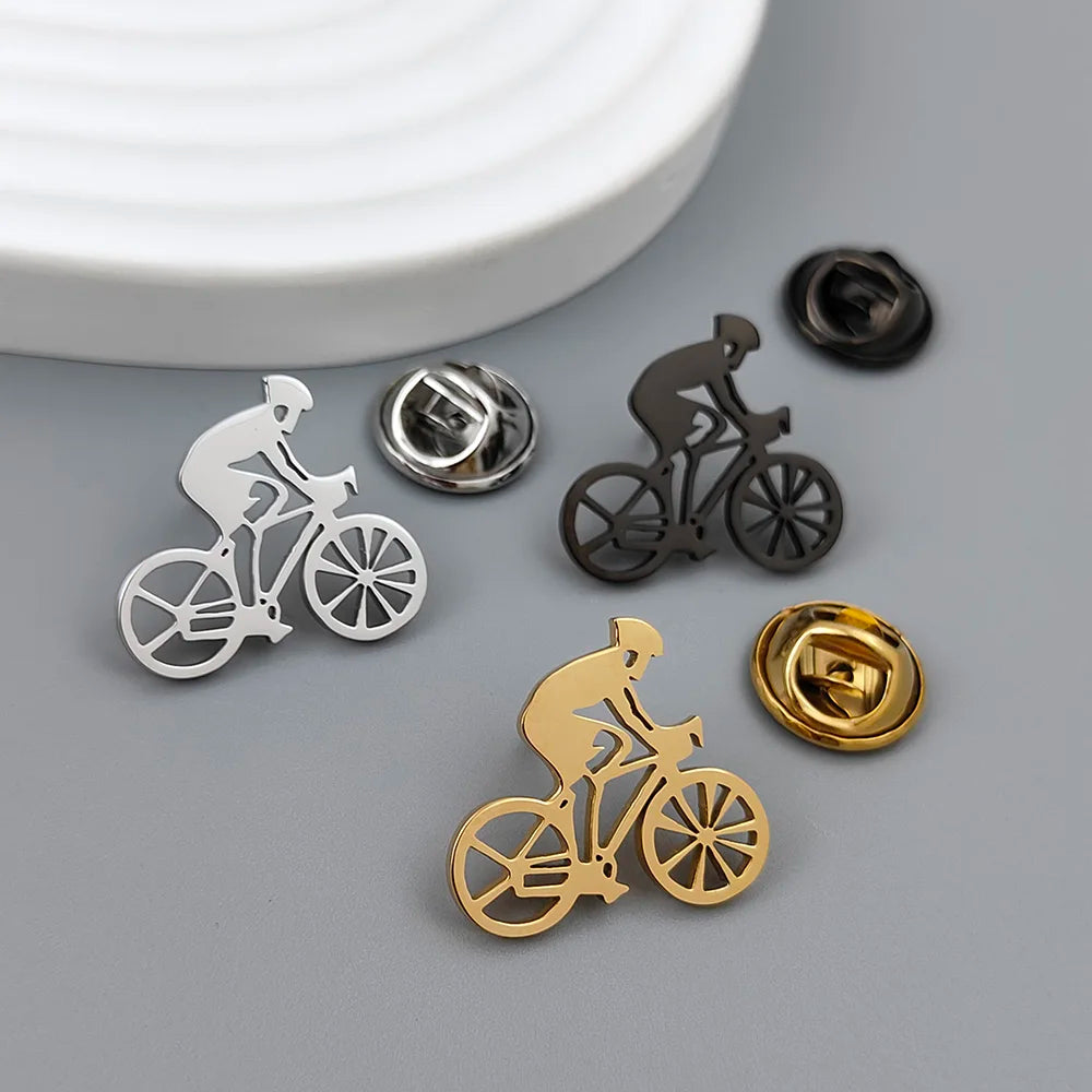 Broche de Bicicleta Dourado