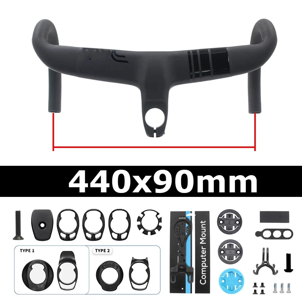 Cockpit Integrado Full Carbono para Bike Speed