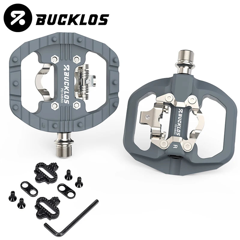 BUCKLOS Dual Function SPD Bicycle Pedal + Platform