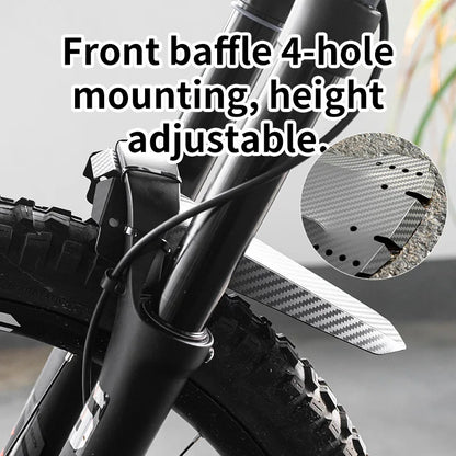 Paralama de Bicicleta Padrão Carbono (2 Peças)