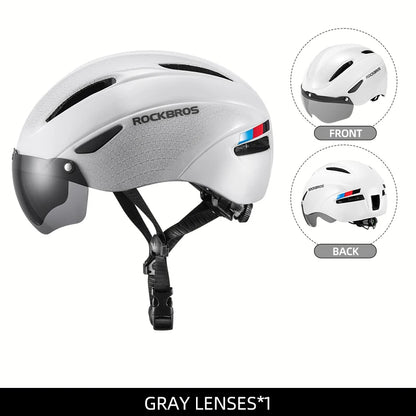 ROCKBROS Cycling Helmet with LED Light