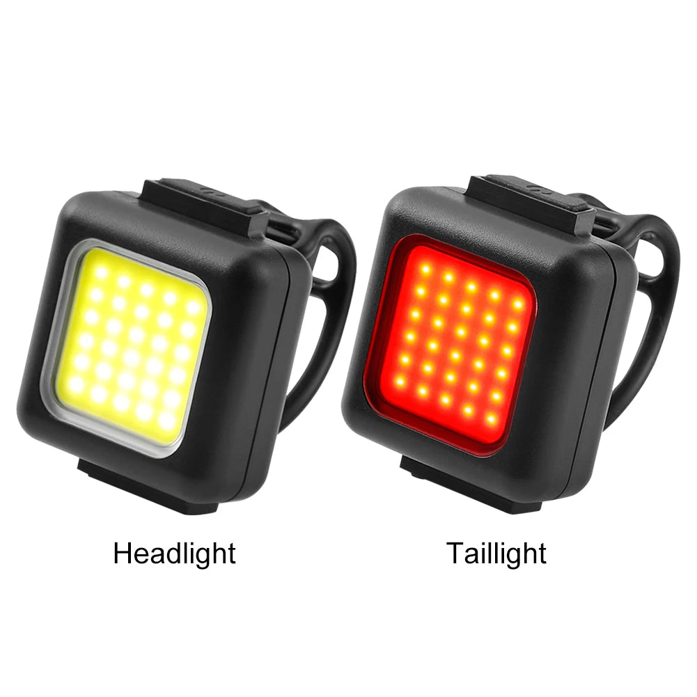 Kit Luzes Bike LED – Farol & Lanterna Traseira USB-C