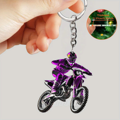 Chaveiro Ciclista em Acrílico