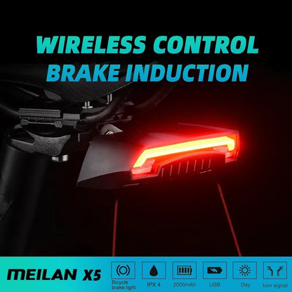 Lanterna Traseira Inteligente Meilan X5 com Controle Remoto