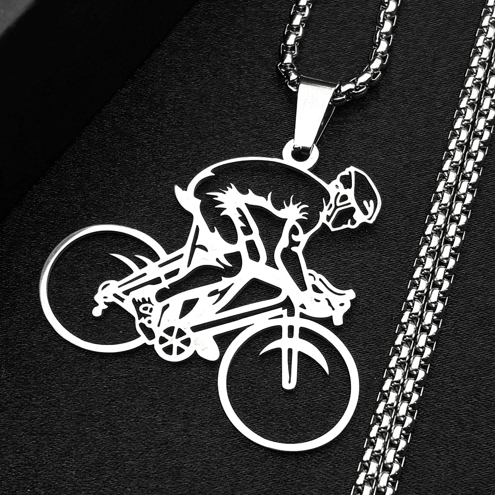 Colar Corrente Bike MTB Aço Inoxidável