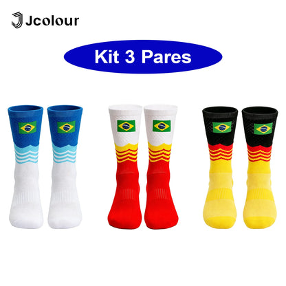 Kit com 3 Pares de Meias Esportivas
