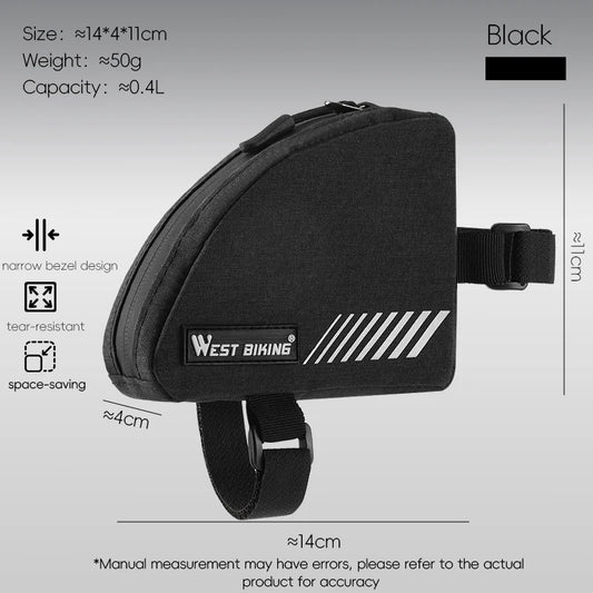 Bolsa de Quadro Triangular WEST BIKING 0.4L