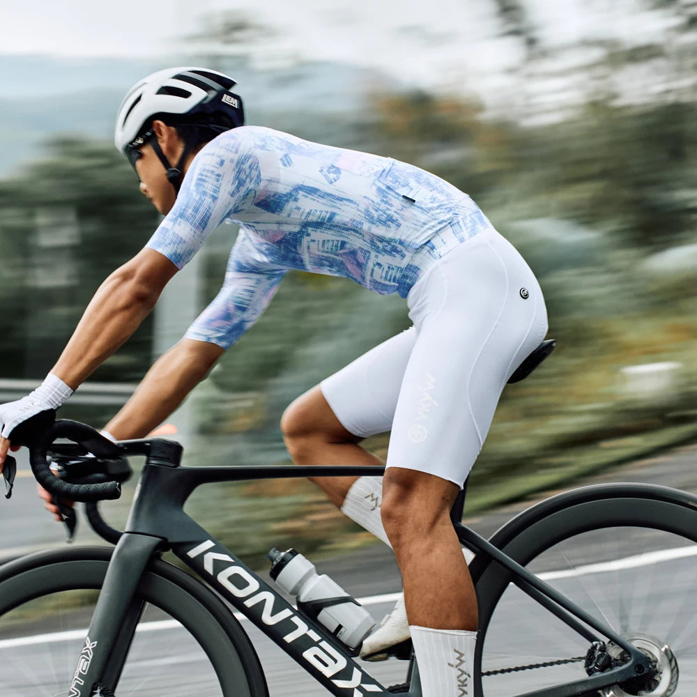 Camisa de Ciclismo Masculina YKYWBIKE Slim Fit