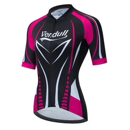 Jersey Ciclismo Feminina VENDULL Verão Manga Curta