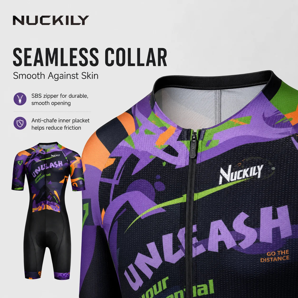 Macacão de Ciclismo Masculino NUCKILY