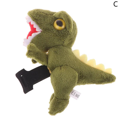 Enfeite de Guidão de Bicicleta Dinossauro de Pelúcia