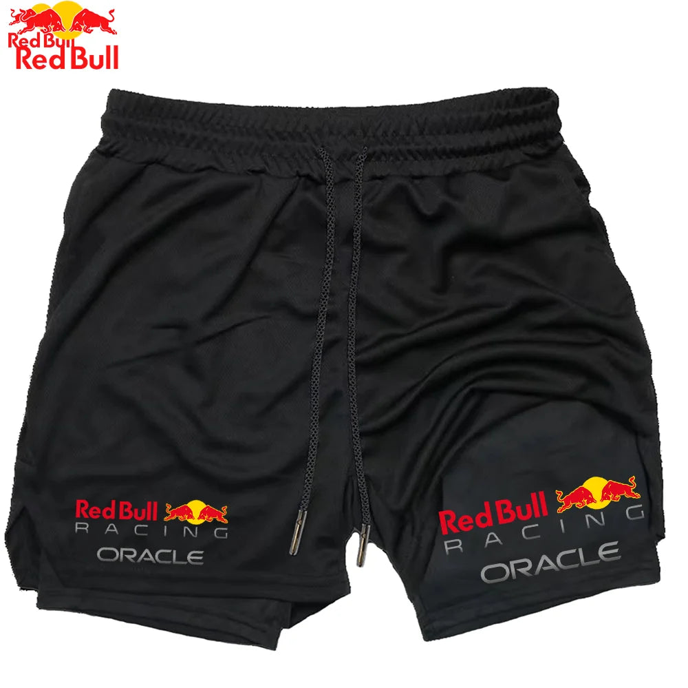 Men's Red Bull 2-in-1 Summer Sports Shorts