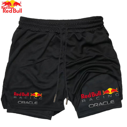 Men's Red Bull 2-in-1 Summer Sports Shorts