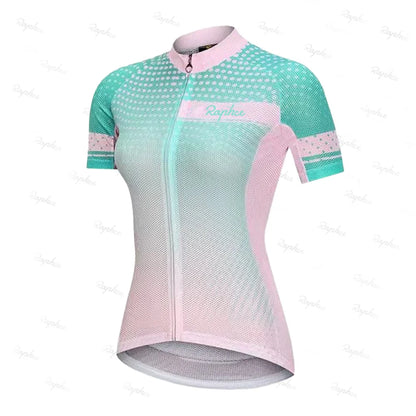 Jersey de Ciclismo Feminina Manga Curta Verão