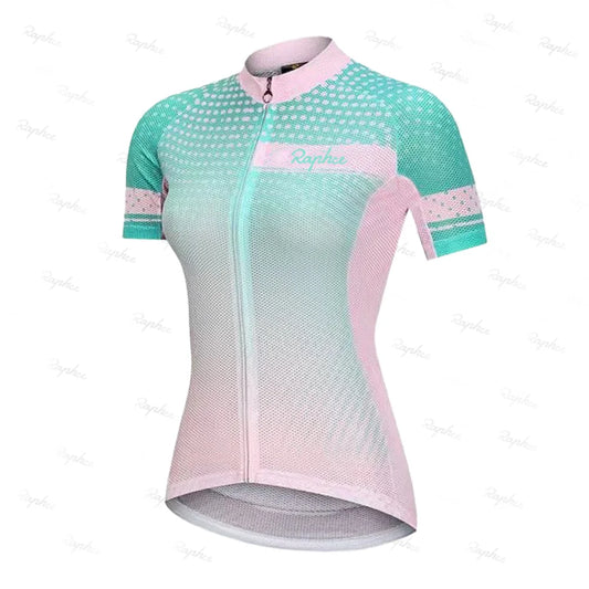 Jersey de Ciclismo Feminina Manga Curta Verão