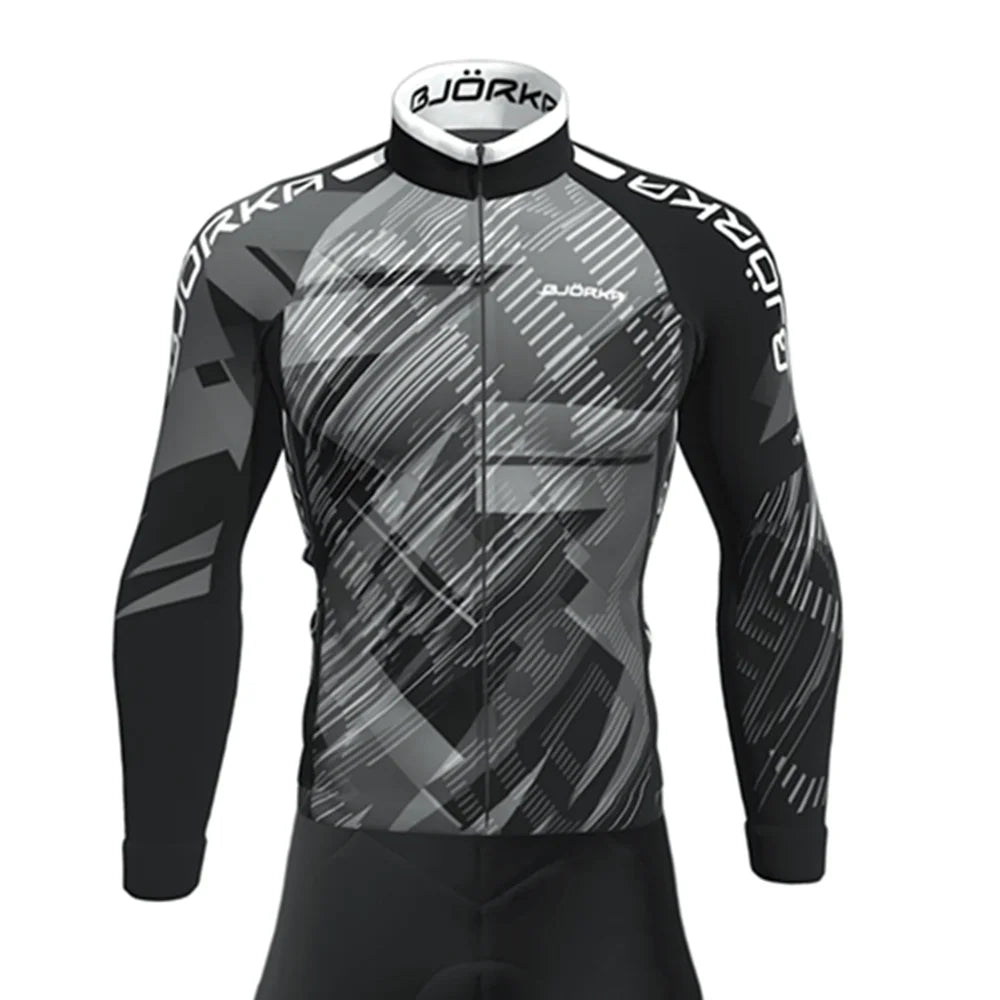 Jersey de Ciclismo Masculina Bjorka Manga Longa