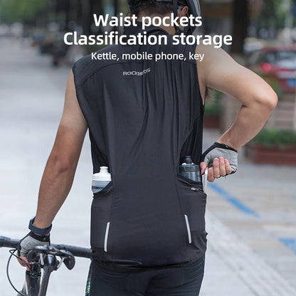 Jaqueta de Ciclismo Masculina ROCKBROS com Capuz Removível