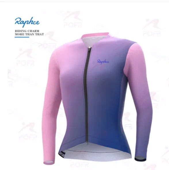 Conjunto de Ciclismo Feminino Raphce Manga Longa