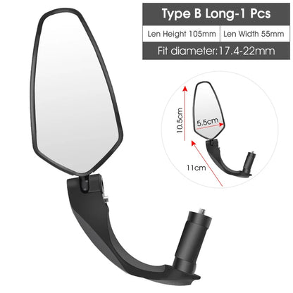Espelho Retrovisor WEST BIKING para Guidão de Bicicleta